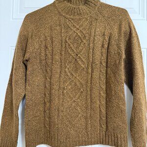 Debbie Morgan Pullover Sweater Brown SZ Small Chic Fall Forrest Cinammon Bohemia